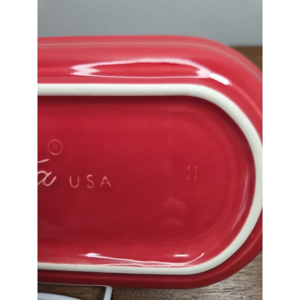 Collectible Fiestaware Scarlet Red Bread Tray Homer Laughlin China - Picture 4 of 6
